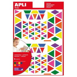 Набор наклеек APLI Lab Square 732шт многоцветные