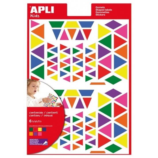 Набор наклеек APLI Lab Square 732шт многоцветные