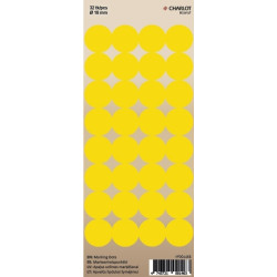 Маркировочные точки Charlot Ø18мм 32шт / лист желтый