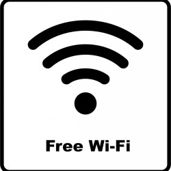 Наклейка Kleebis WiFi 85x85мм с возможностью персонализации