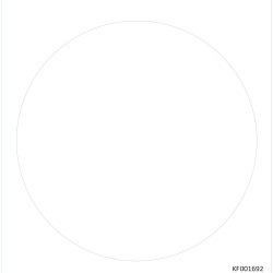Наклейка Kleebis Safety Circle 85x85мм белая