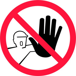 Наклейка Kleebis No Strangers Allowed 100x100мм