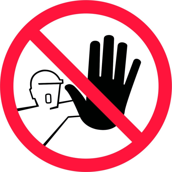 Наклейка Kleebis No Strangers Allowed 100x100мм