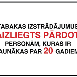 Uzlīme Charlot 100x130mm, Tabakas izstrādājumus aizliegts pārdot