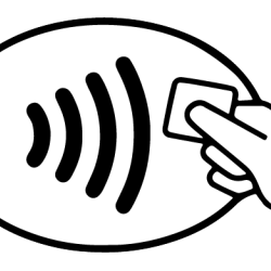 Uzlīme Charlot 50x30mm, bezkontakta maksājums, balta