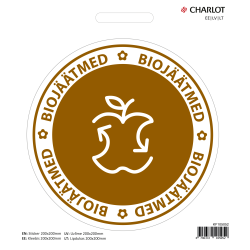 Kleebis Charlot Biojäätmed, Ø200mm