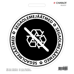 Наклейка Charlot Смешанные отходы, Multicolor, Долговечная