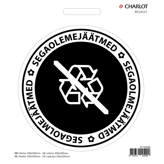 Kleebis Charlot Segaolmejäätmed, Ø200mm