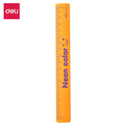 Линейка Deli Neon 18см гибкая