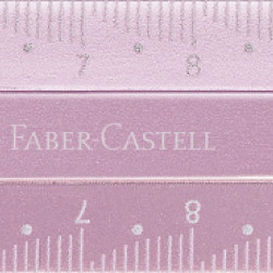 Линейка Faber-Castell Sparkle 15см с защитой от поломок разноцветная