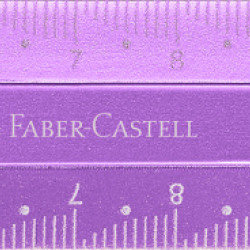 Линейка Faber-Castell Sparkle 15см с защитой от поломок разноцветная