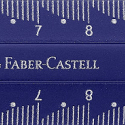 Линейка Faber-Castell Dots 15 см ударопрочная с двойной шкалой