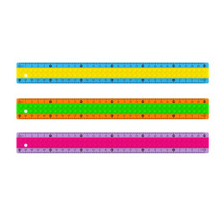 Линейка LEGO Keyroad 30 см с мягким покрытием