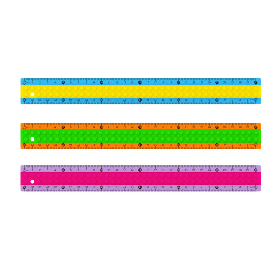 Линейка LEGO Keyroad 30 см с мягким покрытием