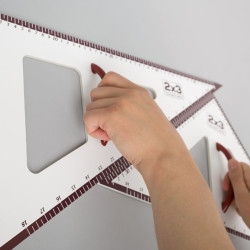 Teaching aids:compass,triangle30/60/90,triangle45/45/90,semi-circular,ruler