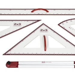 Teaching aids:compass,triangle30/60/90,triangle45/45/90,semi-circular,ruler