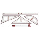 Teaching aids:compass,triangle30/60/90,triangle45/45/90,semi-circular,ruler