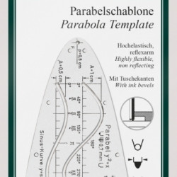 Шаблон Faber-Castell Parabola прозрачный пластик с чехлом