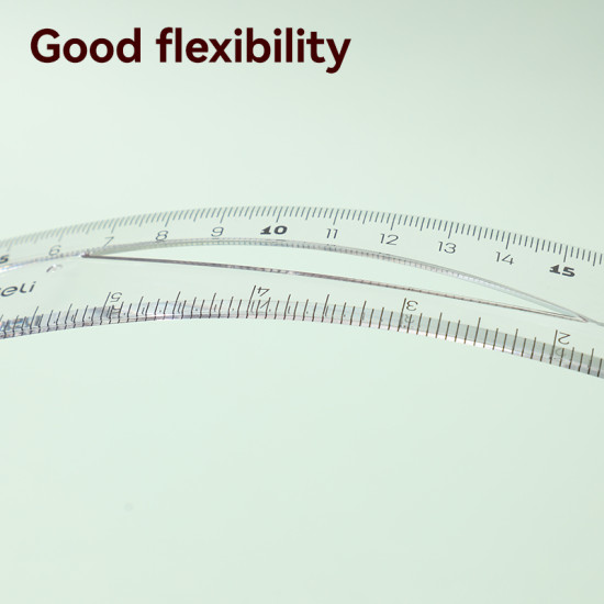 Joonlaudade komplekt DELI Woove 20cm 4 tk, läbipaistev