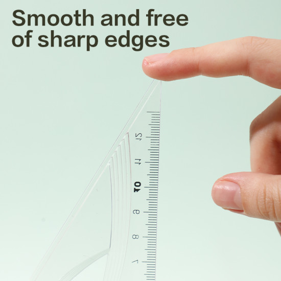 Joonlaudade komplekt DELI Woove 30cm 4 tk, läbipaistev