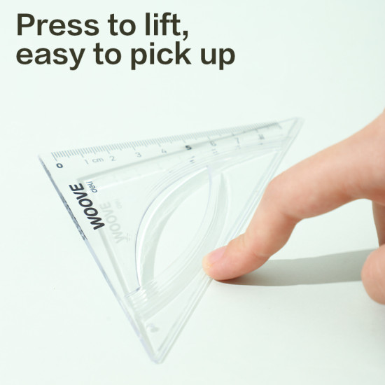 Joonlaudade komplekt DELI Woove 30cm 4 tk, läbipaistev