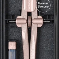 Циркуль Faber-Castell Stream, быстрозажимной, розовое золото