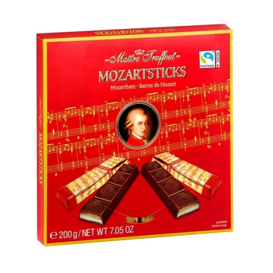 Шоколадные палочки Maitre Truffout Mozart Темный 200г