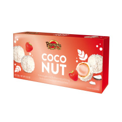 Konfektes Papagena ar kokosu un zemeņu krēmu 120g