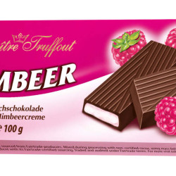 Piena šokolāde Maitre Truffout ar aveņu pildijumu, 100g